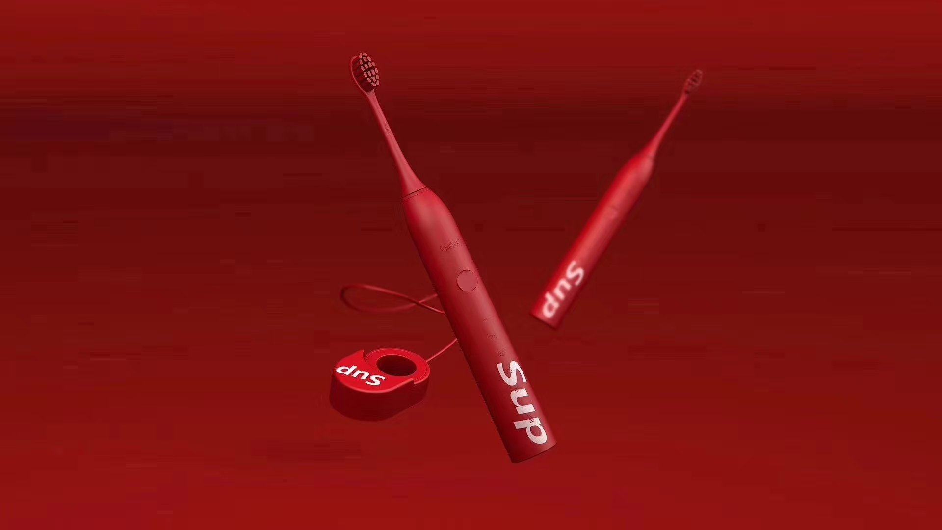 apiyoo荷兰艾优sup联名电动牙刷红色电动牙刷