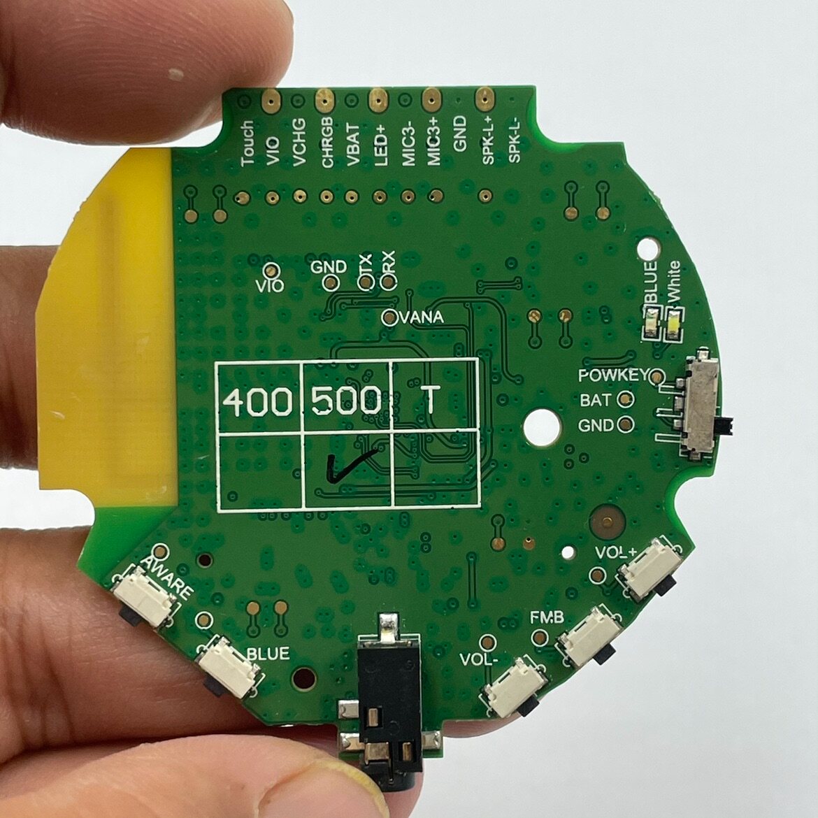 全新500bt蓝牙耳机主板蓝牙驱动50mm单元技术支持pcb电路板
