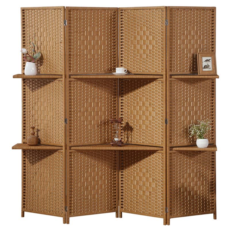 草编手工藤编隔板屏风客厅隔断玄关全封闭时尚室内会议室餐厅屏风