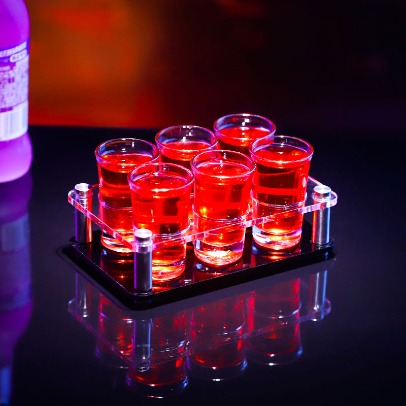杯架酒杯亚克力子弹b52ktv吞杯白酒杯小烈套装酒架