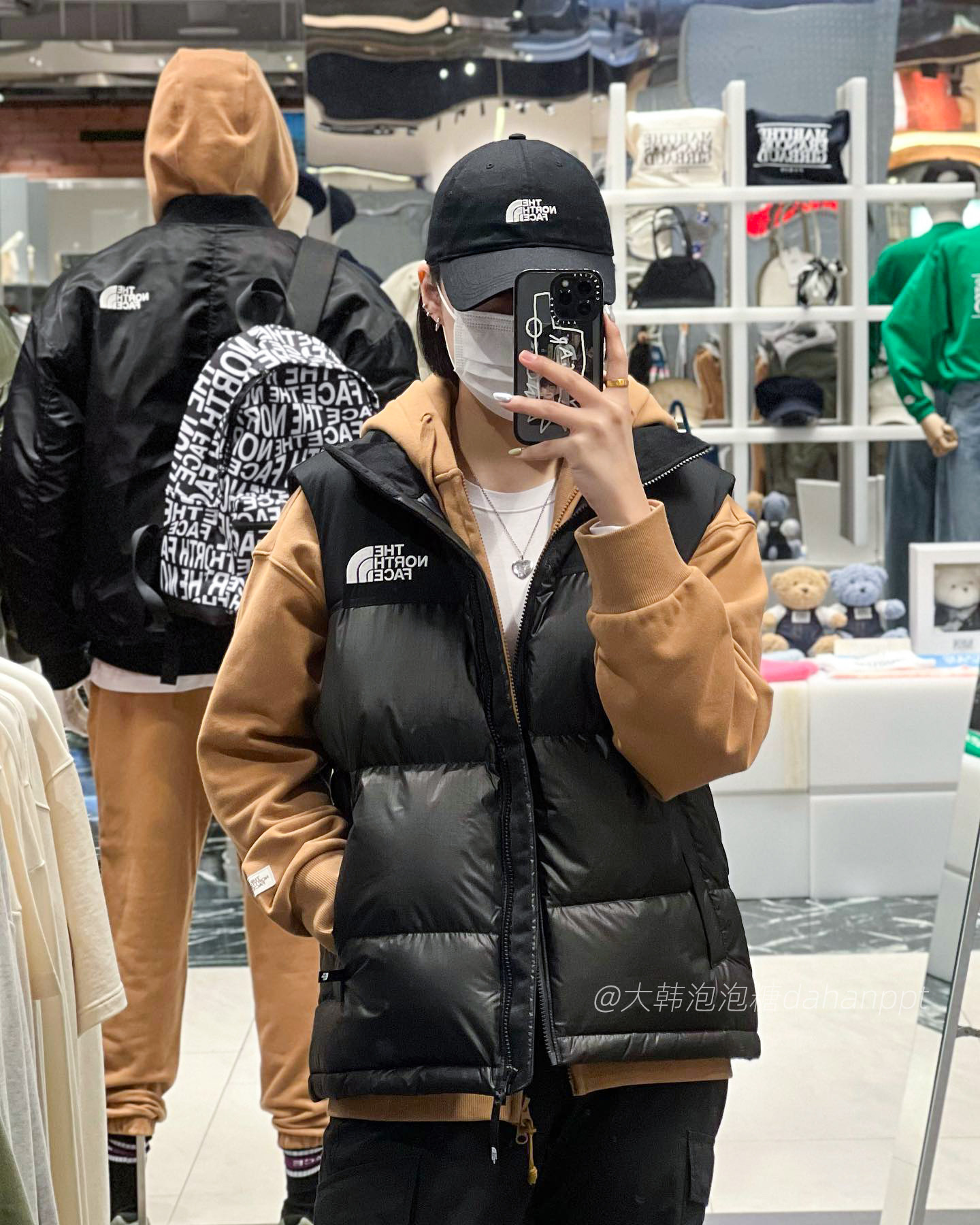 韩国代购thenorthface北面1996羽绒马甲鹅绒保暖nv1dn50羽绒马甲