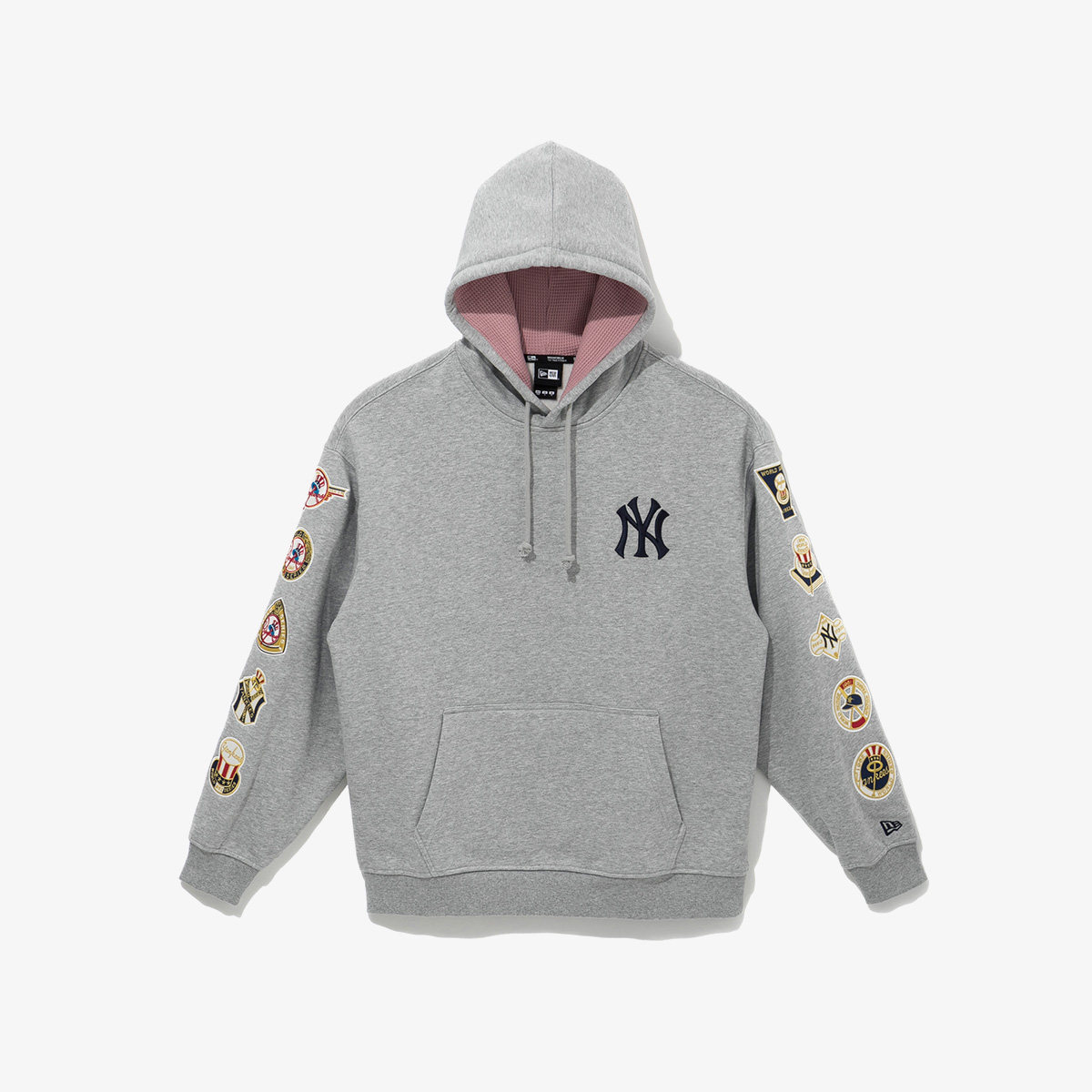 韩国代购newera纽亦华mlb卫衣男女洋基队ny徽章运动卫衣