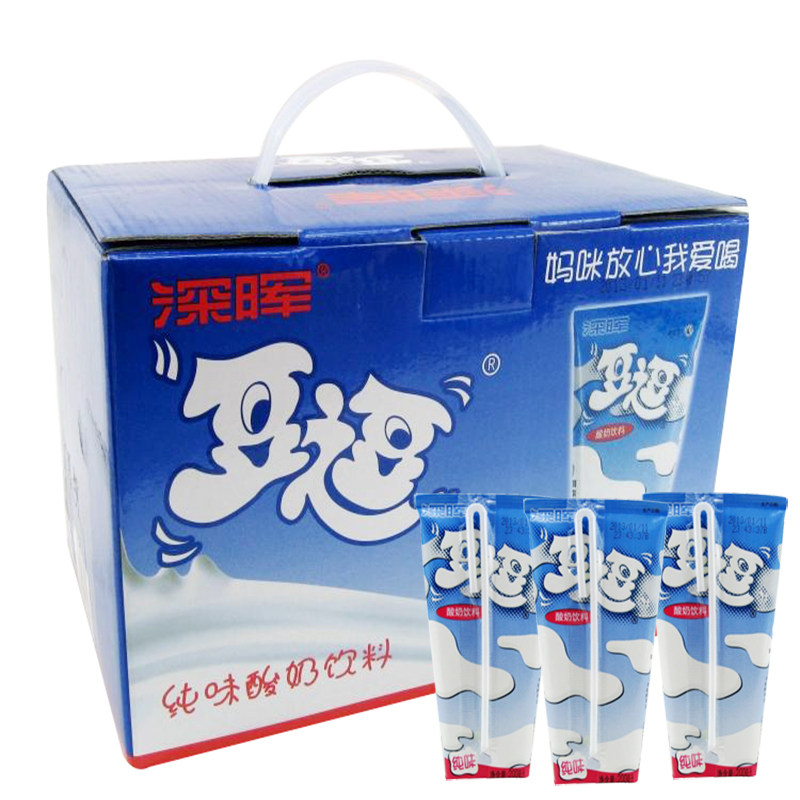 酸奶深晖豆逗草莓蔬菜蓝莓早餐饮品200ml16盒酸奶