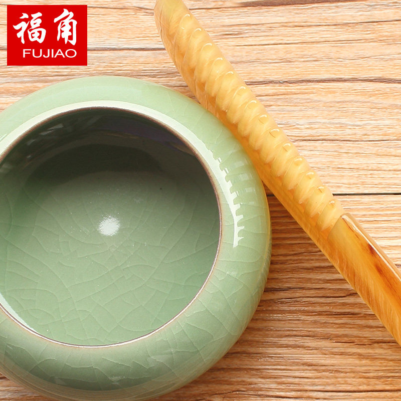 福角天然牛角梳子子女家用大号尖尾牛骨刮痧梳子