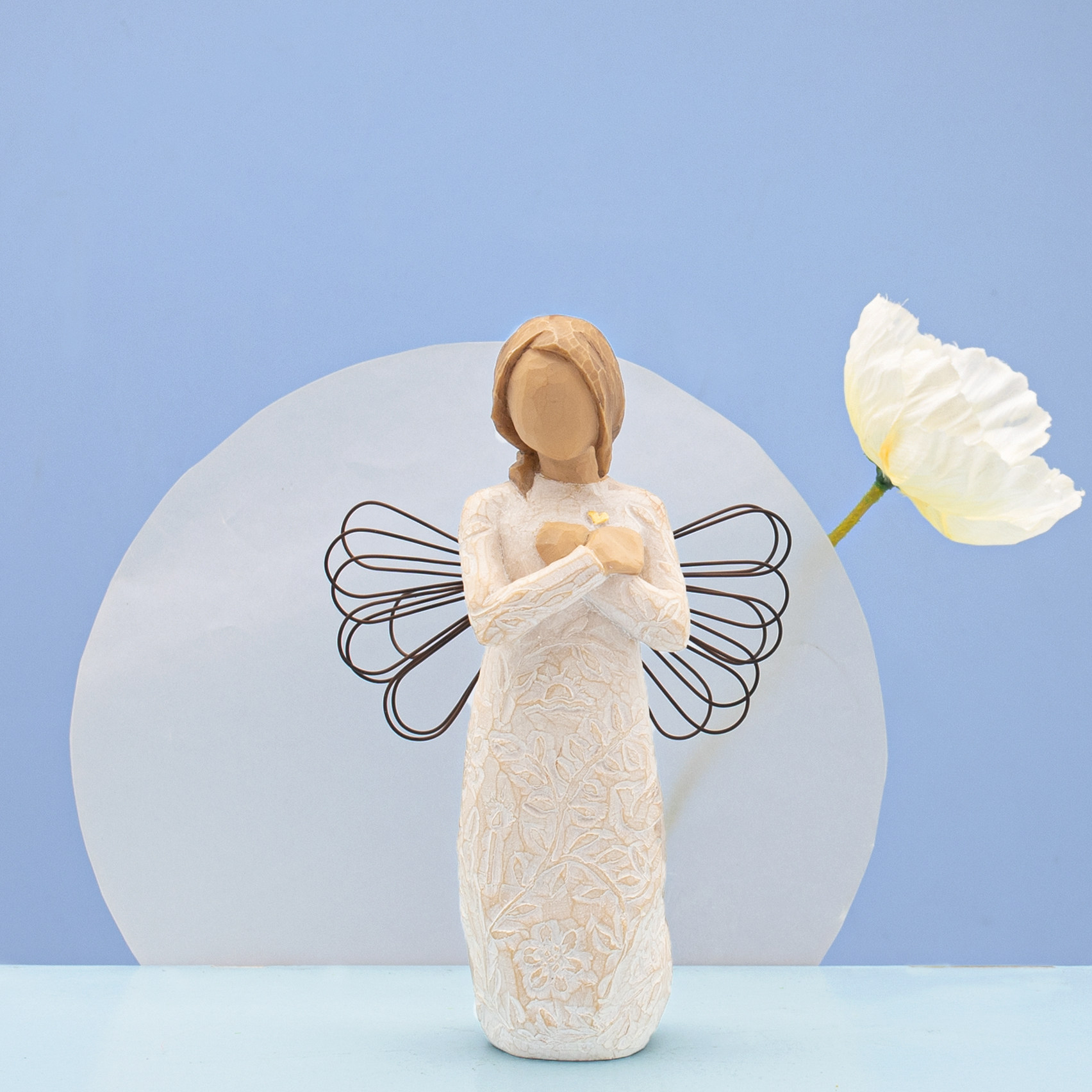 礼物美国willowtree温馨雕刻记忆人物摆件雕像摆件