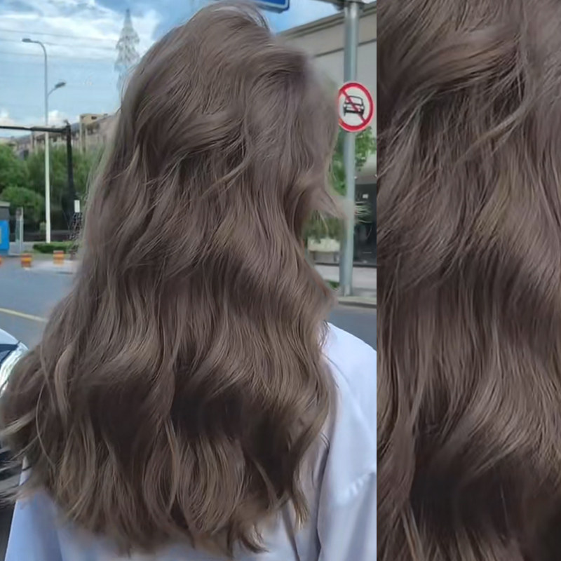 茶色稻香染发剂2021流行色显白染发男女纯奶植物彩染