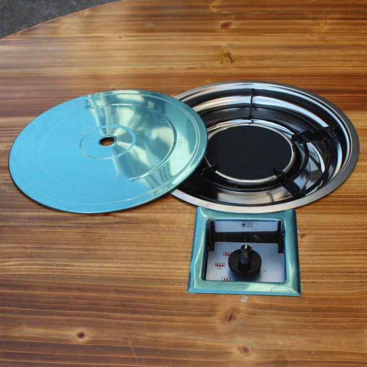 商用豪华型红外线韩式节能火锅锅炉液化气燃气灶嵌入小型燃气灶