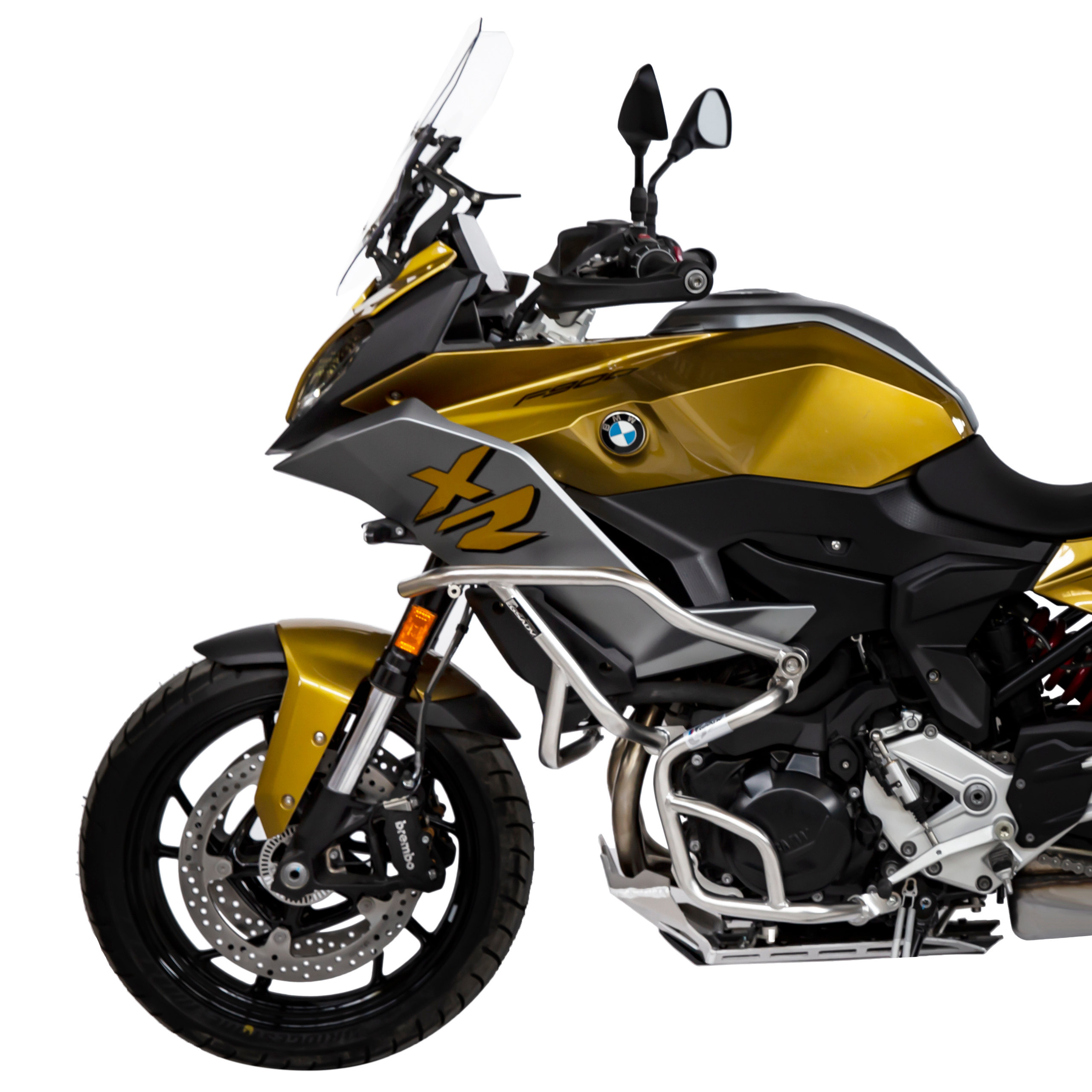 gsadv适用新款宝马f900xr改装护杠保险杠底板卡钳摩托车保险杠