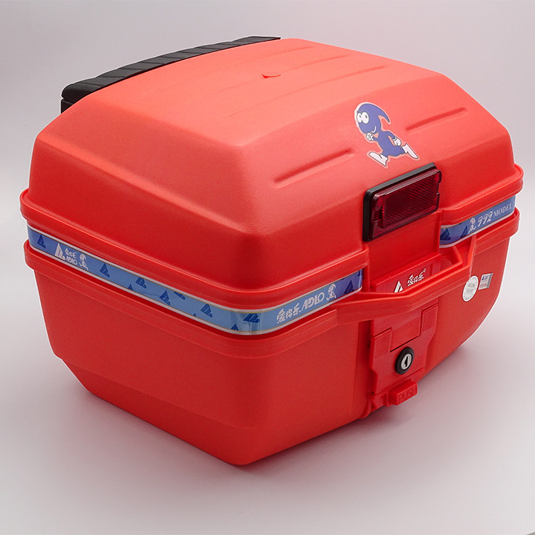 爱得乐摩托摩托车车尾电动车后备踏板车储物箱快拆式中号摩托车尾箱