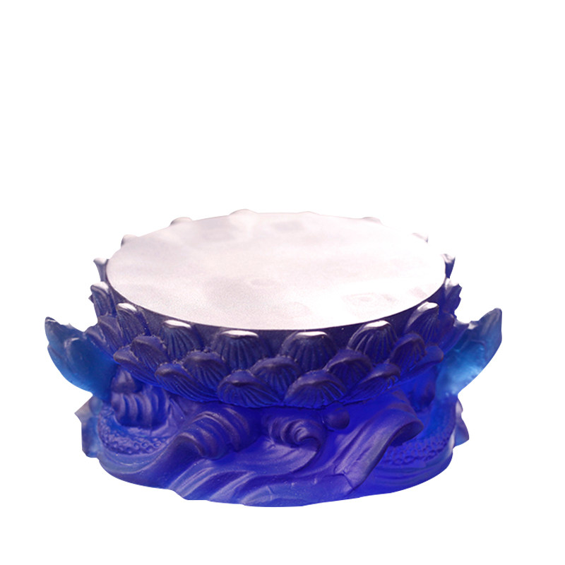 佛像琉璃家居佛堂供具祥云莲花座佛座药师底座创意摆件