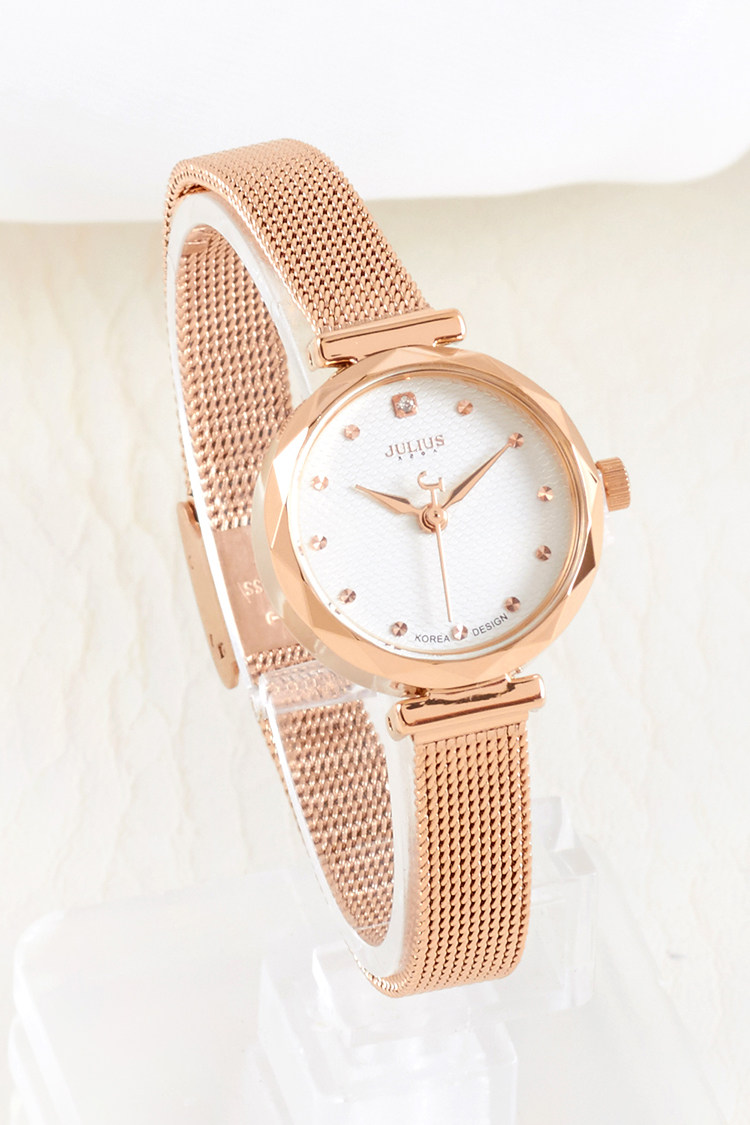 聚利时julius时尚品牌小巧表盘学生女士不锈钢手链防水日韩腕表