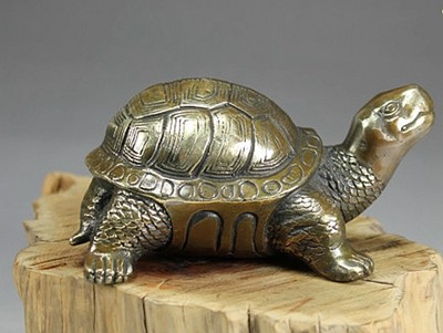 摆件铜龟纯铜乌龟镇尖角长寿龟招财家阳台室内外风水摆件