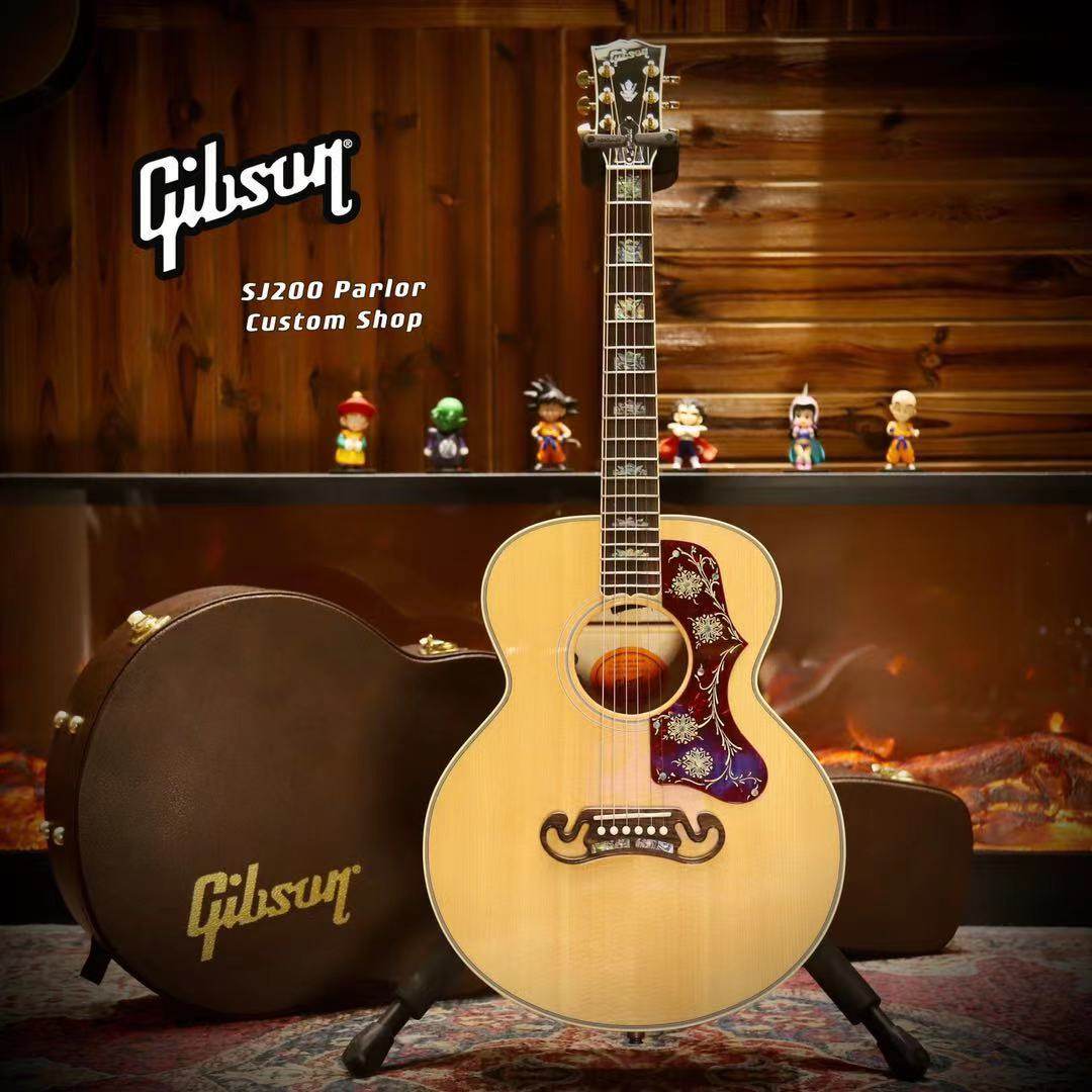 盐城琴行gibson吉普森sj200parlorcustom系列赵雷同雷同吉他民谣吉他