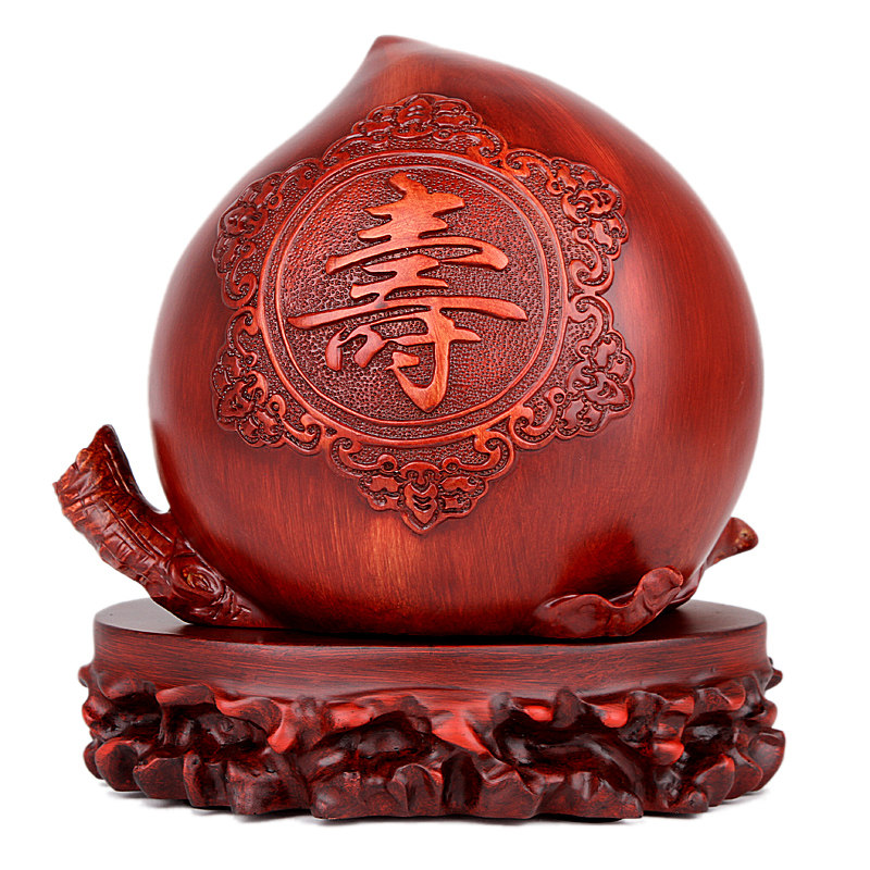 大寿寿桃摆件寿礼祝寿过寿老人礼品老年人生日摆件