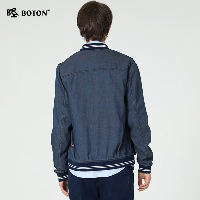 boton波顿秋季新款男士牛仔潮男百搭休闲夹克夹克