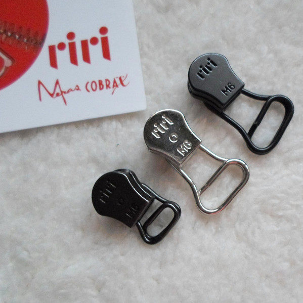 瑞士原产riri拉链m6白铜m4古银镍码里利码拉链