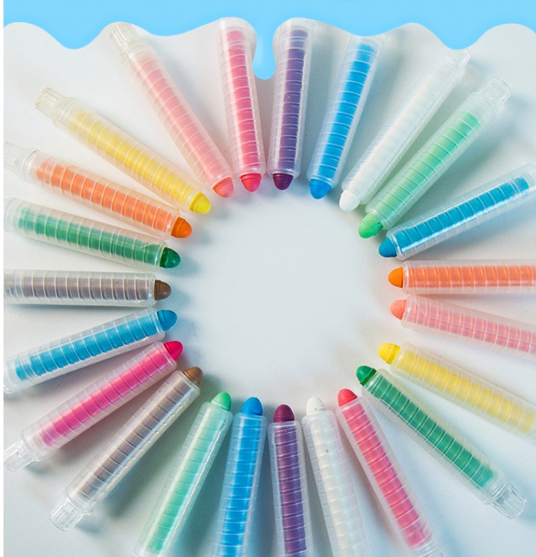 粉笔无尘笔套教师专用儿童安全无害家用旋转水溶性粉笔