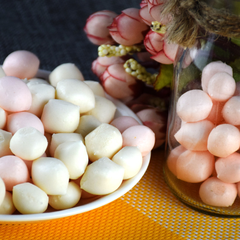 【买2送1】奶泡泡内蒙古特产奶馒头牛奶泡80克草莓原味小吃零食