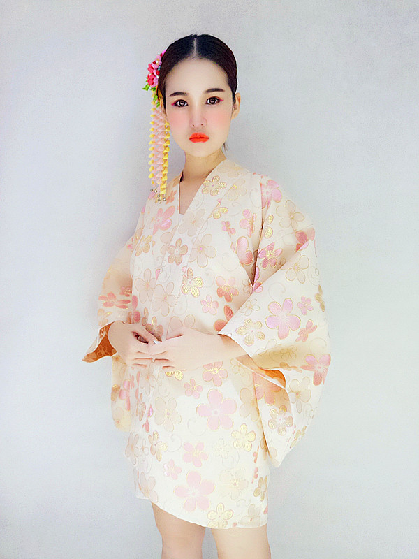 日本和服浴衣春秋冬三季浮雕提花单层外套大褂罩衣羽织【现货】