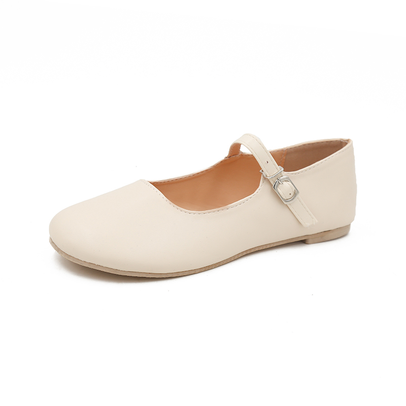 南在南方女鞋2020新款圆头单鞋平底鞋百搭软底舒适森女奶奶鞋潮