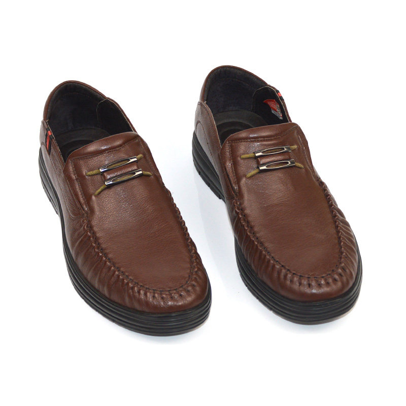 皮鞋佰纳男鞋2020春夏新款真皮男士休闲鞋透气单鞋