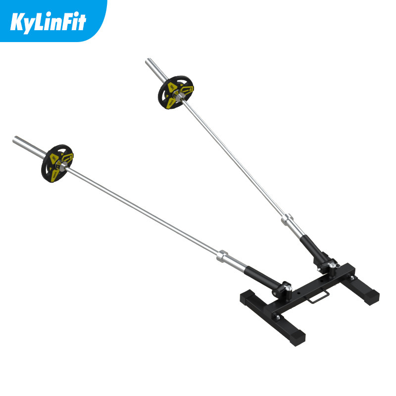 杠铃炮筒爆发力核心力量训练地雷炮架硬拉划船腹力量训练器械局部型