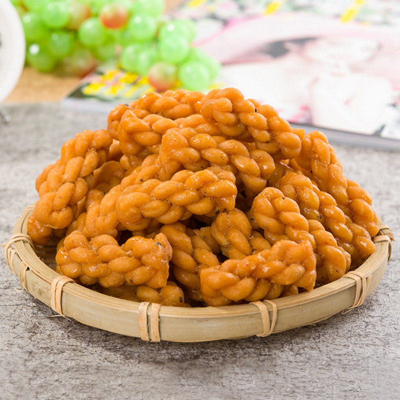 康怡缘跳舞的麻花小辫子小麻花袋装多口味50个散装办公室零食小吃