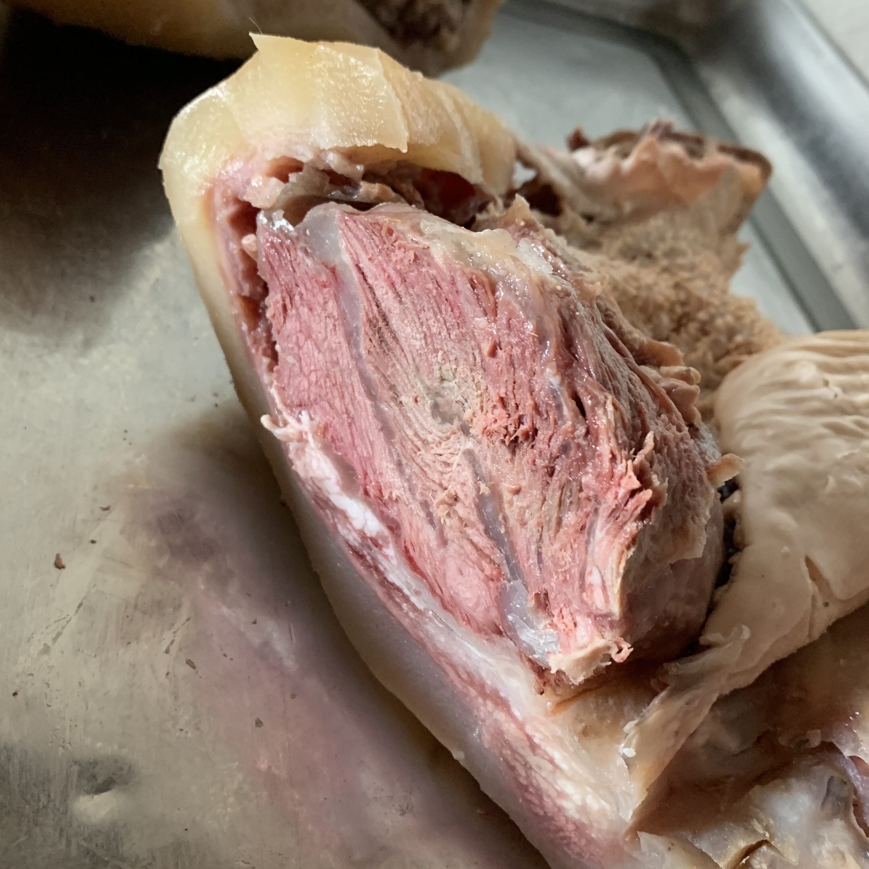 牛脸全国包邮新鲜全熟黄牛头牛头1斤价格带皮牛杂类