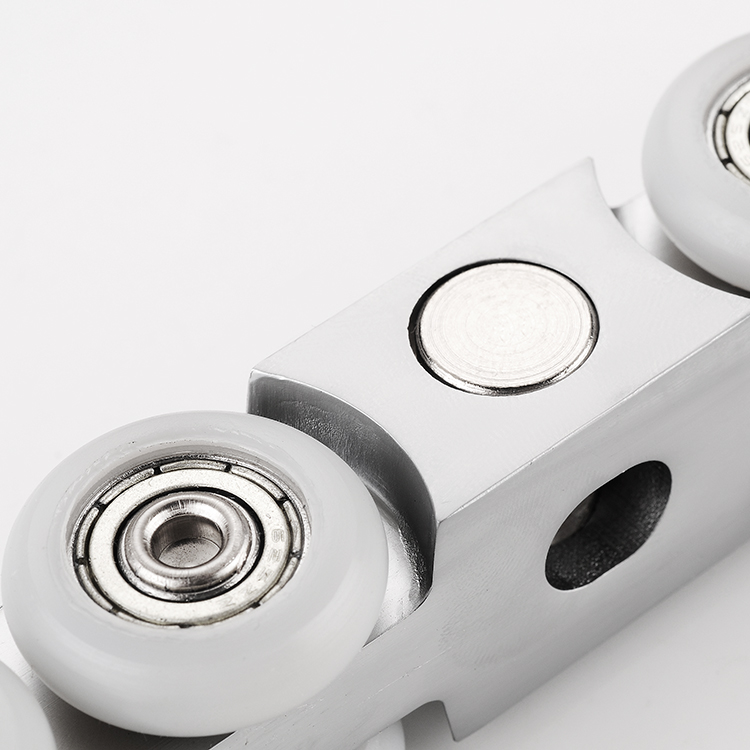 滑轮实木门移门轨道静音吊轮滑轨推拉门卫生间吊轨吊滑