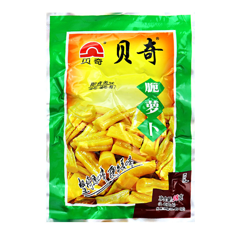 贝奇萝卜98g15包原味下饭饭菜开味咸菜榨菜腌制