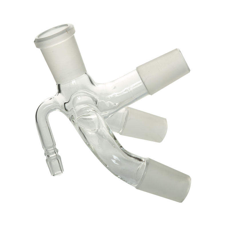 真空三叉抽气转接头玻璃仪器实验室接受三尾磨砂标准其它