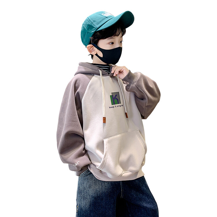 男童加绒加厚连帽卫衣2022秋冬新款中大儿童卫衣