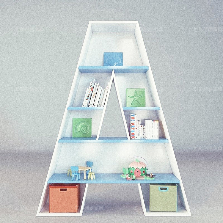 书架创意儿童书定制木可实木物架儿童创意家形状书架