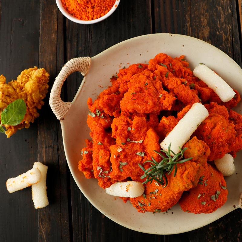 麦基斯韩国红辣芝士撒粉500g韩式炸鸡撒料专用炸鸡辣味蘸粉商用粉