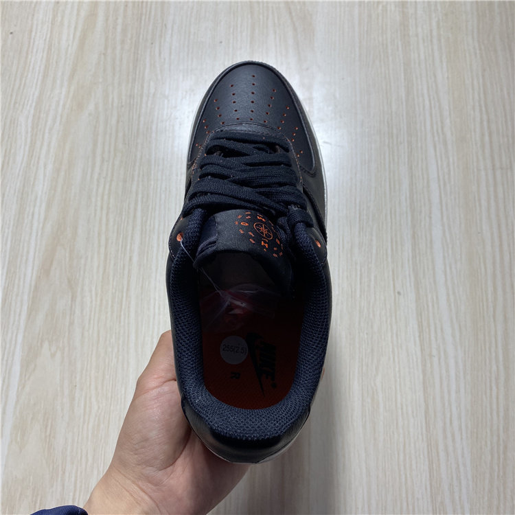 耐克nikeairforce1af1男子黑橙刮刮乐休闲板鞋ck4392001