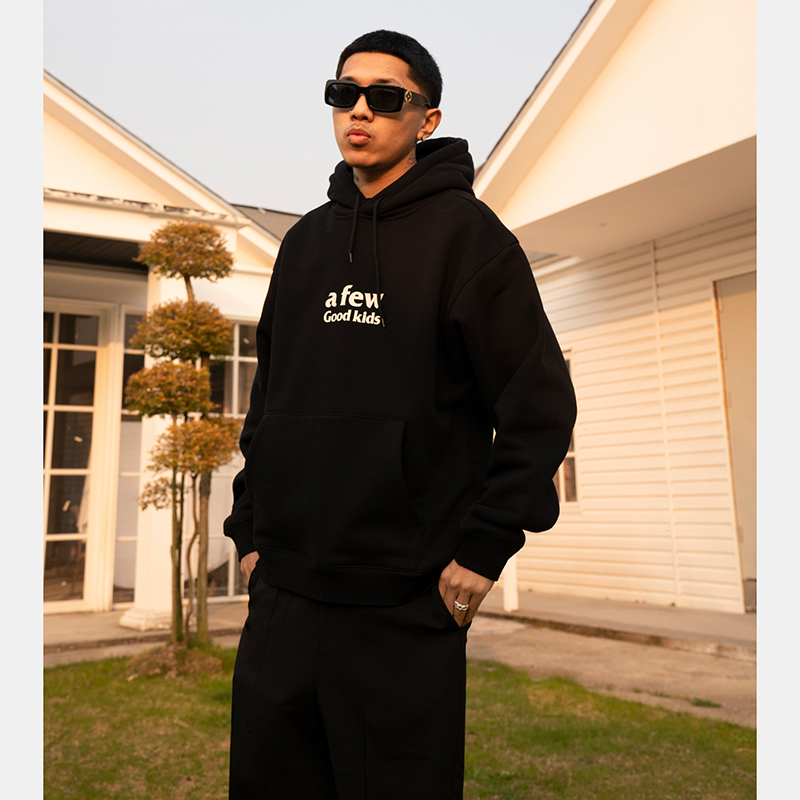 FFF联名马思唯AFGK春季连帽卫衣男女美式国潮情侣外套潮oversize