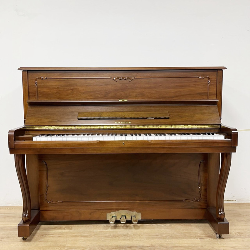 韩国原装进口二手钢琴专业samick三益su118su121立式琴钢琴