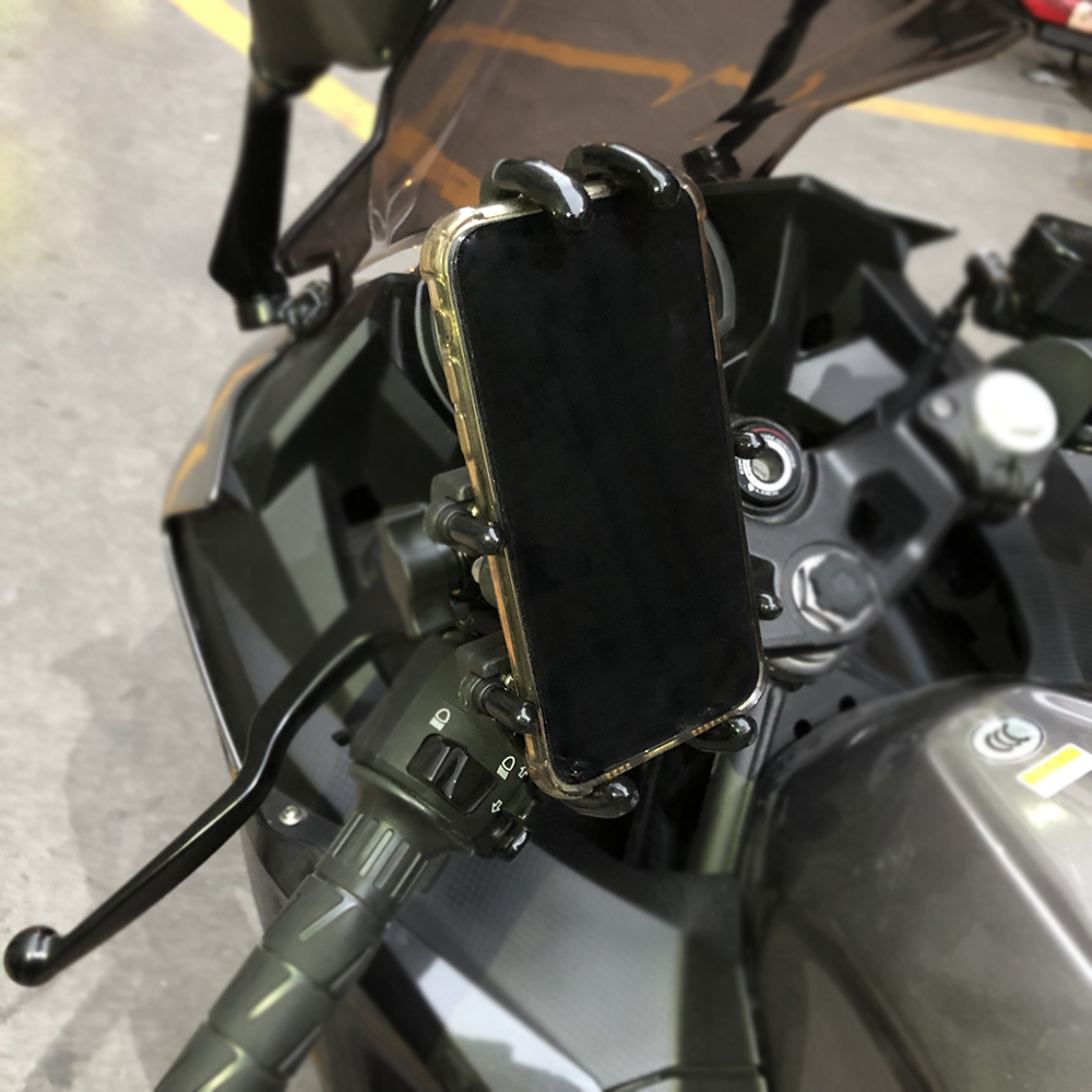 手机支架适用gsx250r250sr改装ninja400导航充电机架自行车手机架