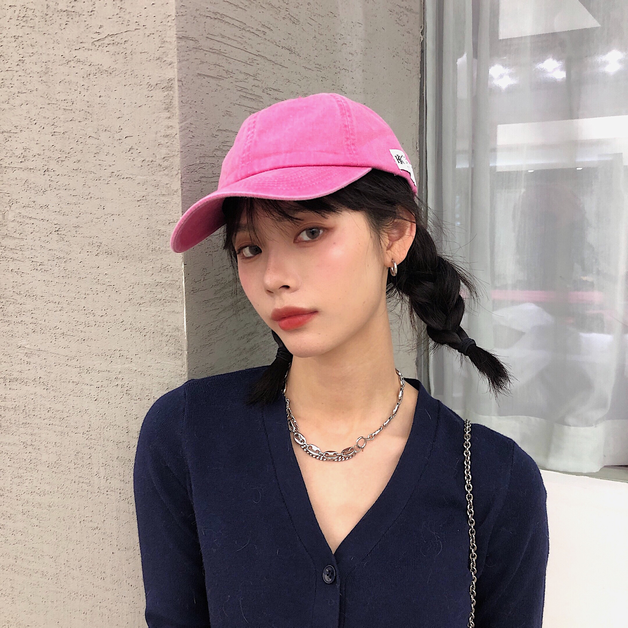 店主怒推颜色ju好看看的糖果色软顶棒球帽女春帽子