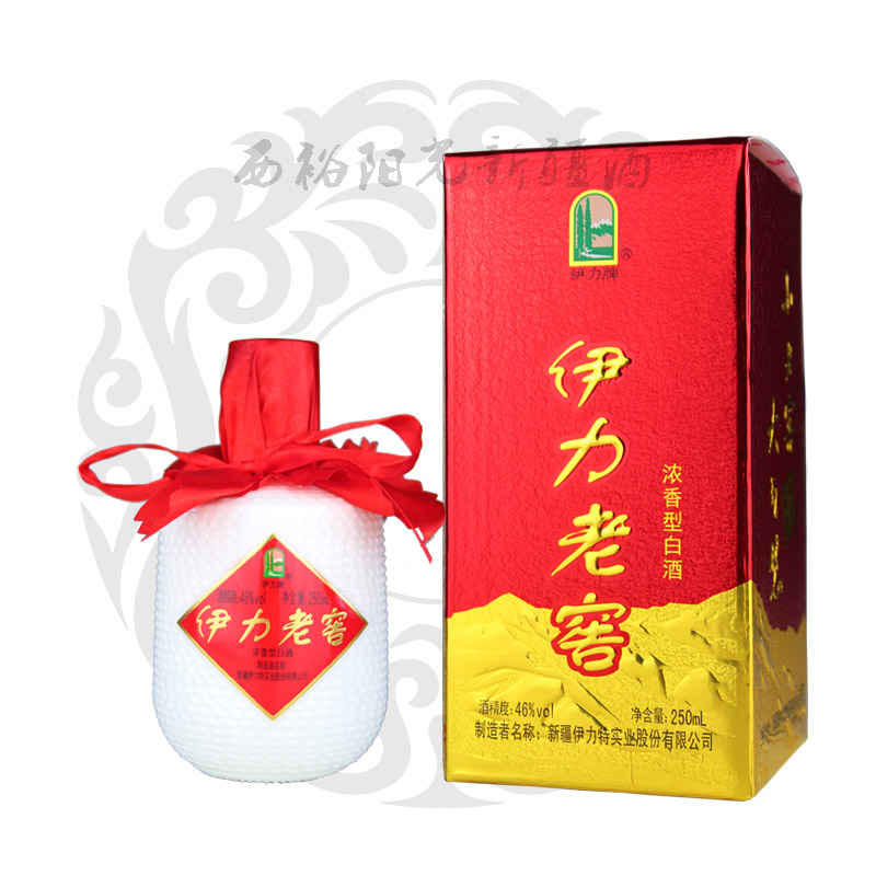 新疆白酒伊利伊力特镀金时光伊犁小老窖46度250ml*10浓香型纯粮酒