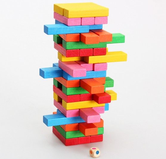 儿童益智数字层层叠积木彩色叠叠乐叠叠高桌面亲子游戏幼儿园教具