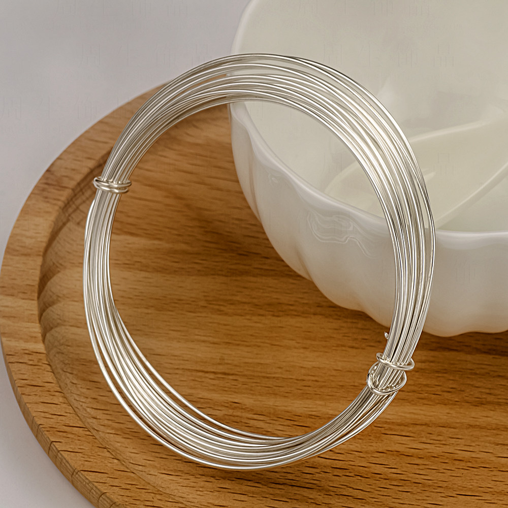 纯银银线银料999千足diy配件银丝手工编织饰品线