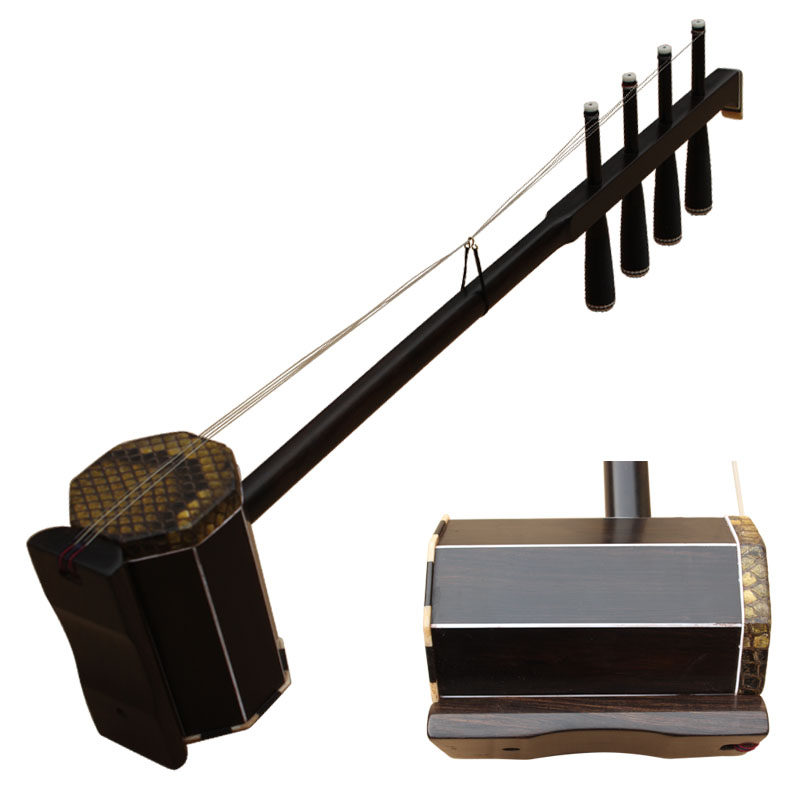 乐魂一级黑檀木中音四胡专业演奏舞台四胡乐器四弦四股子厂家直销