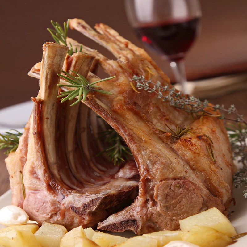 内蒙草原草原法法式羊排5kg十二肋法排韩国烤肉生羊排