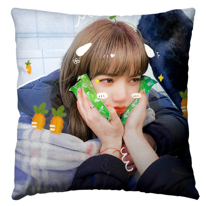 智妮芭比lisa抱枕头睡觉靠垫人形玩偶公仔blackpink写真照片礼物