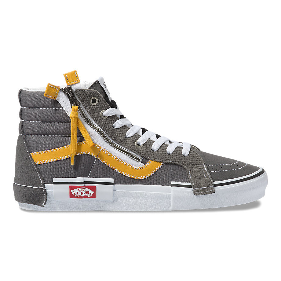 啊文vans黑白解构sk8-hi cap粉色黄色男女情侣帆布鞋vn0a3wm16bt