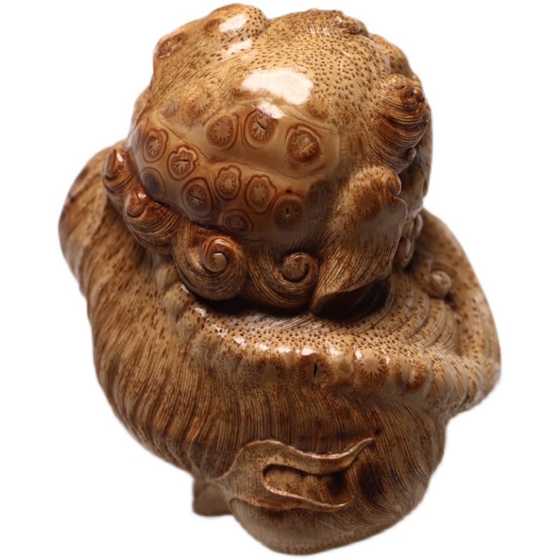 绣球狮子根雕品竹精品国强宁竹杨国强大师工艺美术竹编