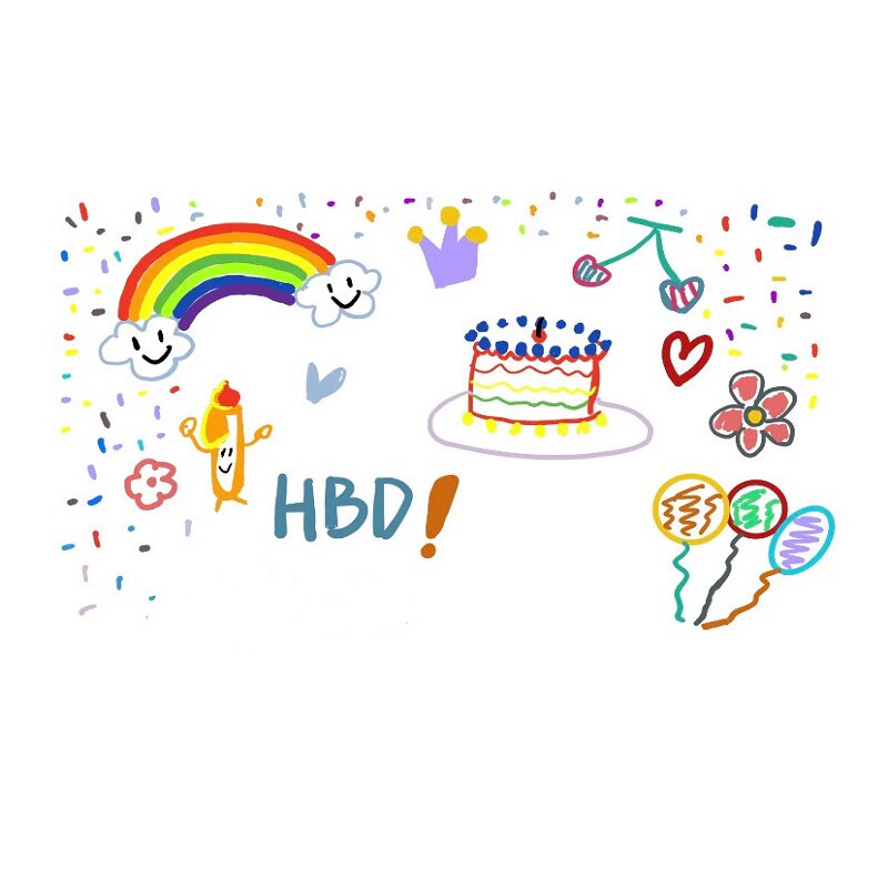 小红书同款生日快乐投影仪投影韩国ins网红派对节日装扮用品