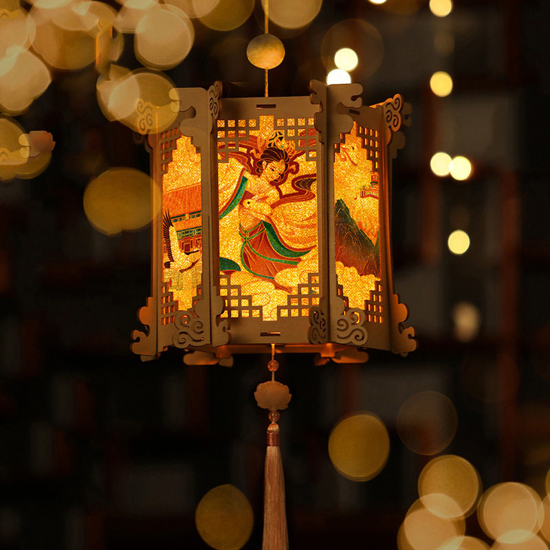 灯笼中秋节儿童手提diy手工手工制制作纸灯古风灯笼