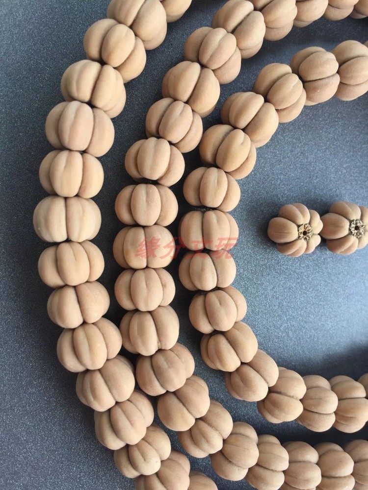 山楂现货冷门文玩野生精品长串108颗五福连体佛珠